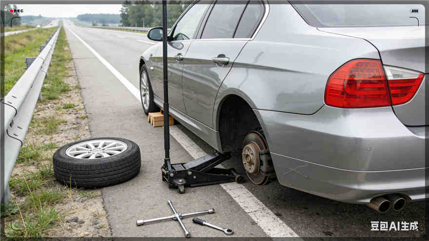 石嘴山爆胎道路救援-汽车换备胎